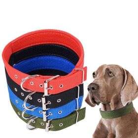 Pet Collar Simple Solid Color Dog Collar Leather Lining Adjustable Small Dog Collar Bichon Labrador Medium To Large Dog Collar - green - 1.5cm*40cm