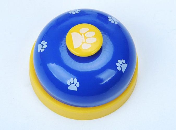 Pet Training Bell Clicker with Non Skid Base, Pet Potty Training Clock, Communication Tool Cat Interactive Device - blue Pet Training Bell Clicker with Non Skid Base, Pet Potty Training Clock, Communication Tool Cat Interactive Device - blue