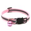 Pet Collar For Dog & Cat; Reflective Cat Collar With Bell; Dog Collar With Cartoon Cat Head - Reflective Light Powder