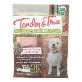 Tender & True Organic Turkey Jerky Dog Treats - Case Of 10 - 4 Oz - Default