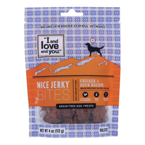 I And Love And You - Dog Treats Jrky Chkn&duck - Case Of 6 - 4 Oz - Default