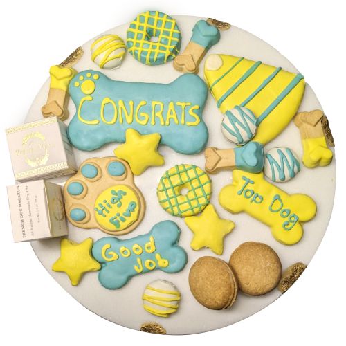 Congrats Themed Dog Treats Gift Box - 18 Treats Congrats Themed Dog Treats Gift Box - 18 Treats