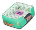 Touchdog Floral-Galore Vintage printed Ultra-Plush Rectangular Designer Dog Bed - Large