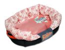 Touchdog Floral-Galore Ultra-Plush Rectangular Rounded Designer Dog Bed - Large