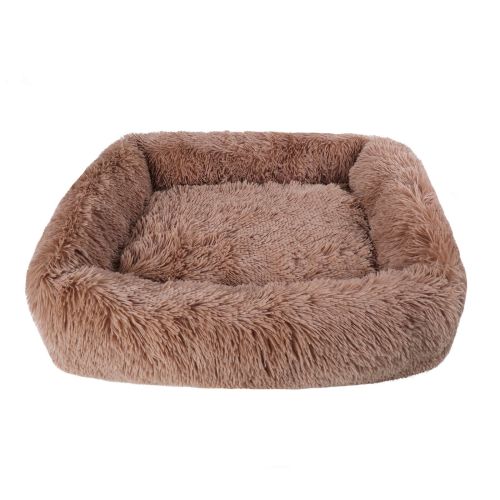 Soft Plush Orthopedic Pet Bed Slepping Mat Cushion for Small Large Dog Cat - Brown - M ( 26 x 22 x 7 in ) Soft Plush Orthopedic Pet Bed Slepping Mat Cushion for Small Large Dog Cat - Brown - M ( 26 x 22 x 7 in )