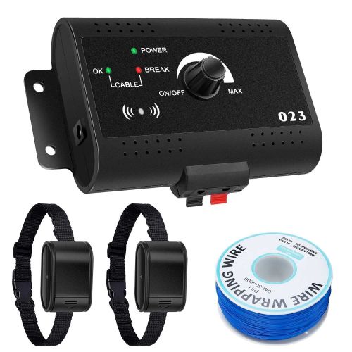 Electric Dog Fence System Pet Tone Shock Boundary Containment Water Resistant Collar Receiver For Small Medium Large Dog - DogFenceSystem Electric Dog Fence System Pet Tone Shock Boundary Containment Water Resistant Collar Receiver For Small Medium Large Dog - DogFenceSystem