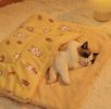 Pet Blanket Dog Cat Bed Winter Warm Mat Four Seasons Universal Blanket - Strawberry - S