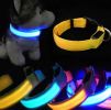 Pet Dog Nylon Safety Collar LED Light Puppy Necklace Dog Accessories - pink