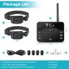 Wireless Electric Dog Fence Waterproof Pet Shock Boundary Containment System Electric Training Collar for Small Medium Large Dogs - Fence with 2 Colla