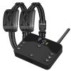 Wireless Electric Dog Fence Waterproof Pet Shock Boundary Containment System Electric Training Collar for Small Medium Large Dogs - Fence with 2 Colla