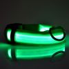 Pet Dog Nylon Safety Collar LED Light Puppy Necklace Dog Accessories - pink