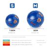 Food Dispensing Dog Toys; Pet Ball Toys; Rubber Slow Feeder Dog Puzzle Toys; Dog Treat Balls - Blue - S