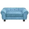Dog Sofa Turquoise 28.3"x17.7"x11.8" Plush - Turquoise