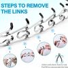 Dog Prong Collar; Adjustable Dog Training Collar For Medium Large Dogs; Pet Collar - black - L