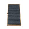 39" Long Wooden Pet Ramp, Folding Dog Cat Ramp with Height Adjustment From 15.8" to 23.6" and Non-Slip Mat for Bed Couch, Natural - as Pic