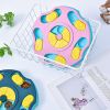 1pc Dog Puzzle Toys For Large Medium Small Dogs Pet Food Toy; Interactive Treat Dispenser - Pink - One Size-24*24*3cm
