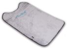 Touchcat Lamaste Travel Reversible Designer Embroidered Pet Dog Cat Bed Mat - Black/White - Small