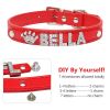 Bling Rhinestone Puppy Dog Collars Personalized Small Dogs Chihuahua - L - black