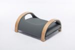 Lily Cat Bed Dog Bed Pet Sofa With Solid Wood frame, Cat Scratch Resistant PU Cushion,Mid Size,Dark Grey - as Pic