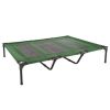 Elevated Dog Bed ‚Äì Indoor/Outdoor Dog Cot or Puppy Bed for Pets up to 110lbs by Petmaker (Green) - Green