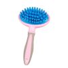 Dog brush High Quality Silicone Pet Dog Cat Grooming Comb Brush for Bathing Cleaning Massage Plastic Brush Comb for Dogs Cats - Pink