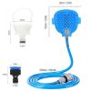 New Pet Bath Head Tool Comfortable Massager Shower Head Tool Cleaning Washing Sprayer Dog Brush Pet Bathing Supplies - Blue - M 2.5m