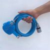 New Pet Bath Head Tool Comfortable Massager Shower Head Tool Cleaning Washing Sprayer Dog Brush Pet Bathing Supplies - Blue - M 2.5m