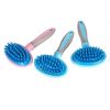 Dog brush High Quality Silicone Pet Dog Cat Grooming Comb Brush for Bathing Cleaning Massage Plastic Brush Comb for Dogs Cats - Pink