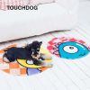 Touchdog Cartoon Shoe-faced Monster Rounded Cat and Dog Mat - Default