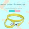 PU Leather Cat Dog Leash Soft Walking Dog Collar Leash Running Training Dog Harness Lead Leash Puppy Pet Small Dog Leash Belt - White - 2.0x120cm
