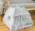 Washable Pet Puppy Kennel Dog Cat Tent, Pet Tent Bed, Pet Teepee Dog Cat Bed with Canopy, Pet Bed, Portable Foldable Durable Pet Tent - XL