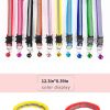Pet Collar For Dog & Cat; Reflective Cat Collar With Bell; Dog Collar With Cartoon Cat Head - Reflective Light Powder