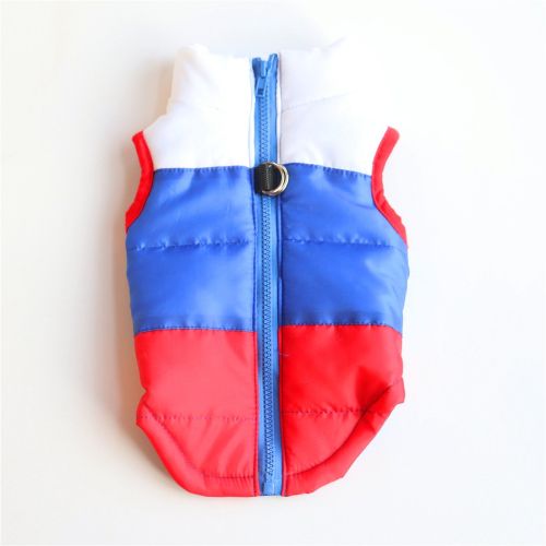 New Dog Clothes Winter Thickened Dog Cotton-padded Jacket Waistcoat Vest Down Silk Cotton Traction Buckle